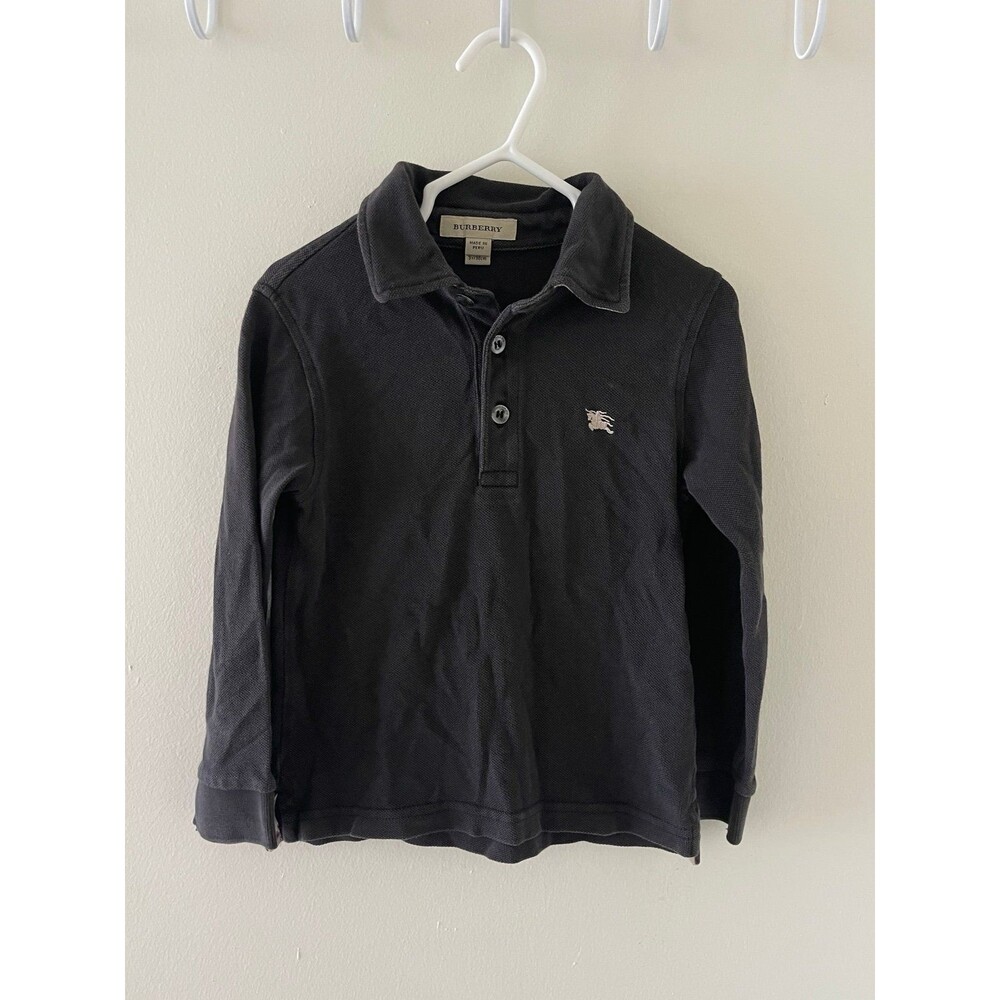 3t Burberry Long sleeve black polo